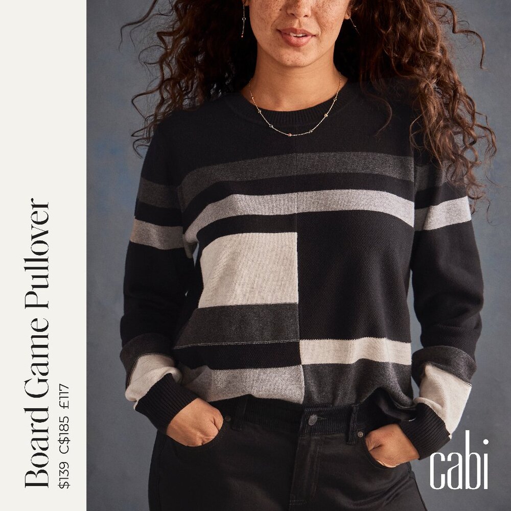 Cabi Board Game Pullover -(M) -Sample Sale